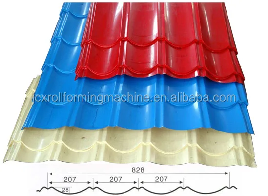 Automatic Glazed Tile Roll Froming Machine Flower Cutting Machine