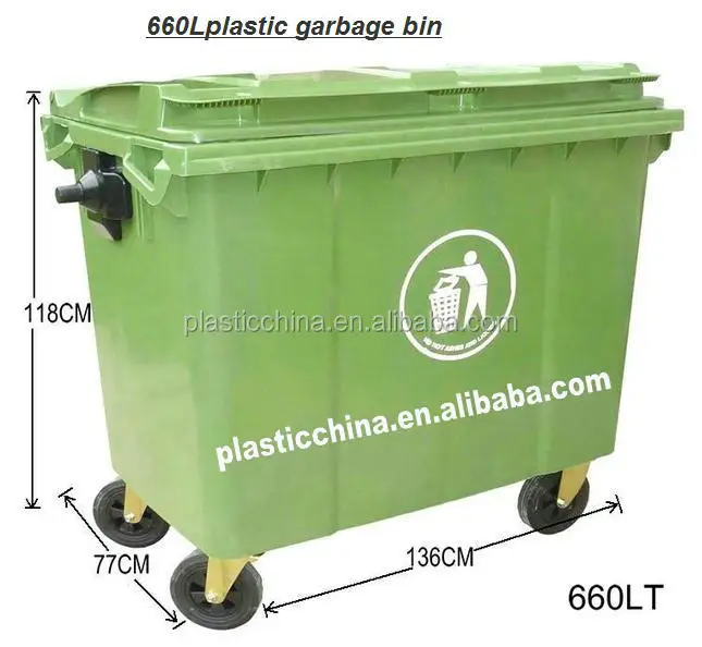 Mobile Garbage Bin 660 Liter