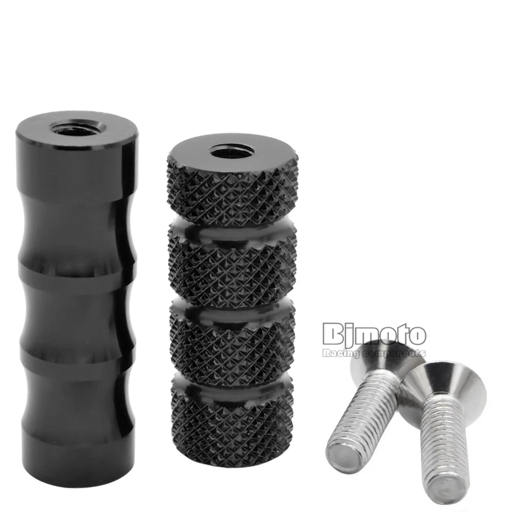 6mm CNC Gear Shift Brake Lever Footrests Footpegs Rearsets Foot pegs Motorcycle (8)