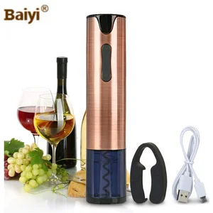 Image of USB Rechargeable Automatic Corkscrew Electric Wine Bottle Opener