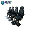 marine boat adjustable red orbital pilot captain chair seat leather seating aluminum frame
