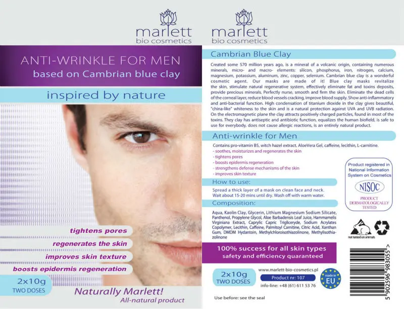 Erkeklere Kirisiklik Maskesi