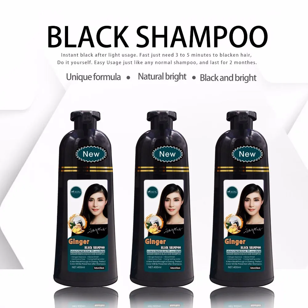 白髪から黒髪までのmokeru最高のパーマネント黒髪染料シャンプー Buy 永久黒髪 髪を染めるためダーク髪 最高の黒髪染料 Product On Alibaba Com