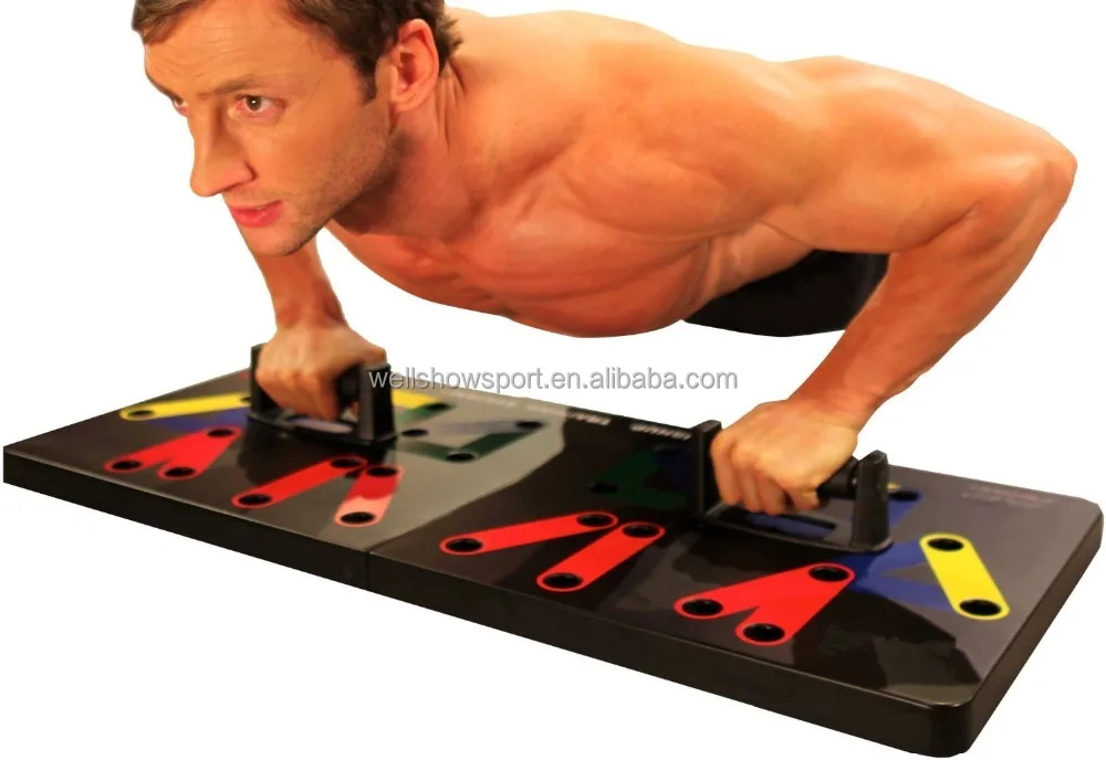 
Wellshow Sport Multi Function Power Press Push Up Bar Trainer System Wholesale 