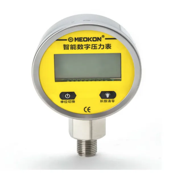 

economical stainless steel case digital pressure gauge for measuring water and oil media