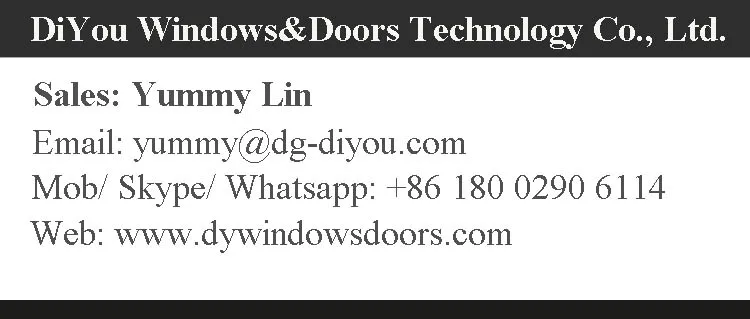 Exterior PVC sliding glass door for balcony