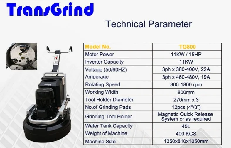 Industrial Floor Concrete Floor Grinding / Polishing Machine Buy