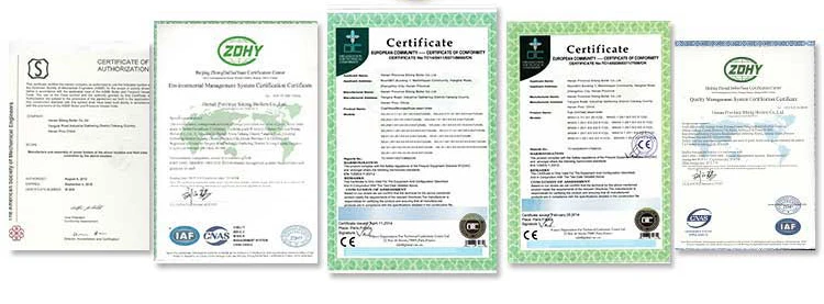 certification of Natural Gas Fired Thermal Oil Boiler Heater with Italy Burner