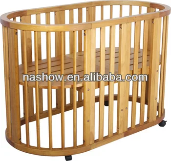 oval baby crib