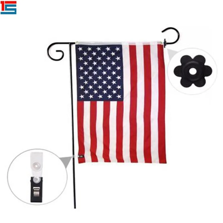 10pcs Garden Flag Pole Stand Stoppers Rubber Stops Adjustable Anti-wind Clips