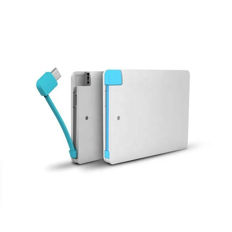 

ultra-slim external battery charger 2500 mah power bank for lightning and Type-c phones