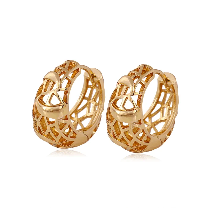 

23571 xuping latest 18k gold plated hoop earring