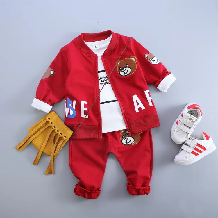 

2017 Hot New Product Young Boys Three Pieces Clothing Set High Quality, As pictures or as your needs
