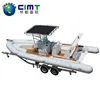cabin cruiser boat / rigid hull fiberglass inflatable boat for sale