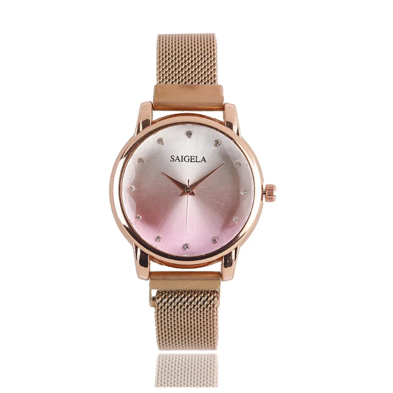 3812  High Quality Hotsale Fancy Ladies Quartz Wrist Stainless Steel Magnetic Woman Watch