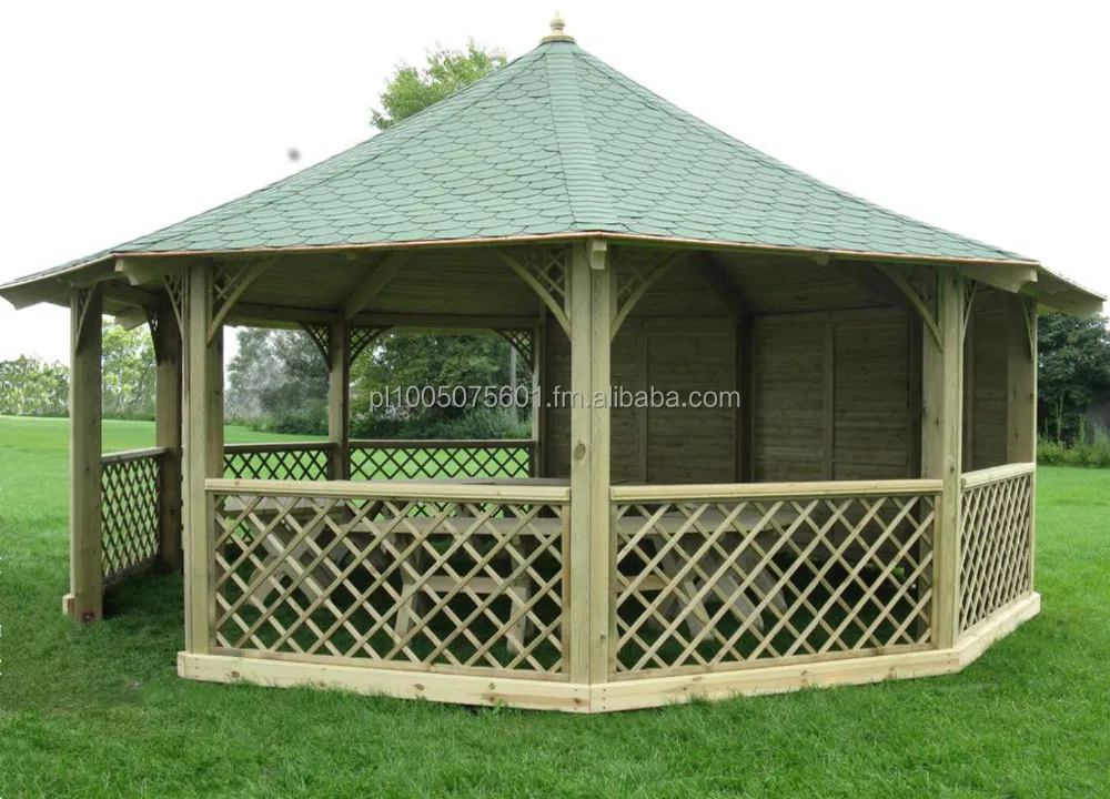
Wooden Pavilion Gazebo Wagner. Timber Canopy 