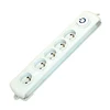 CCA 250V 16A 5 Way Multiple French Master Switched Extension Socket