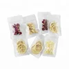 Custom Mylar Smell Proof 3 Side Seal Bags With Tear Notches For Coffee Tea Snack Food Packaging Sample