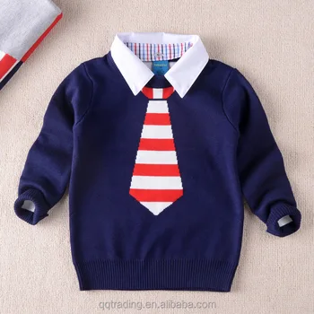 Wholesale Neck Tie Round Collar Pullover Baby Boy Sweater Knitting Pattern Free Designs Buy Baby Boy Sweater Designs Baby Boy Sweater Baby Boy