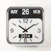 A00AF621 Big size automatic flip flap calendar wall clock