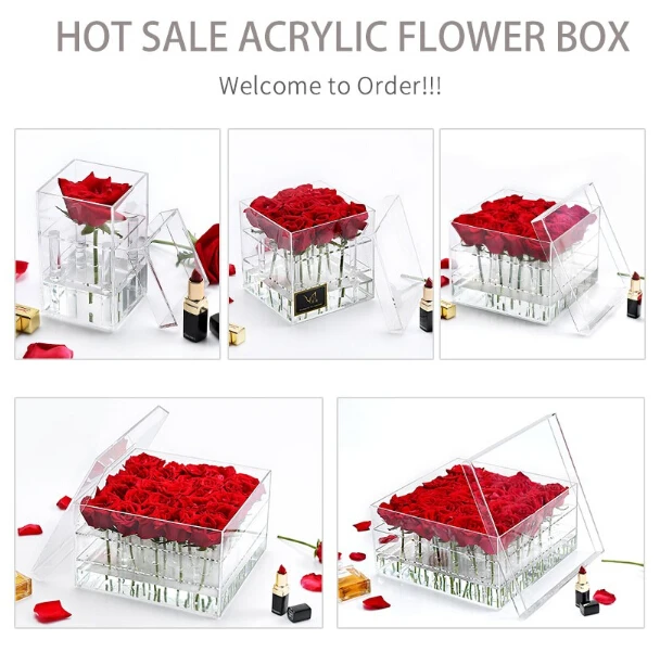 acrylic flower box