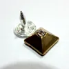 square model bright rose gold stone rivet for lady jeans