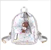 2018 fashion shiny mini backpack, charms fashion korean girls backpack