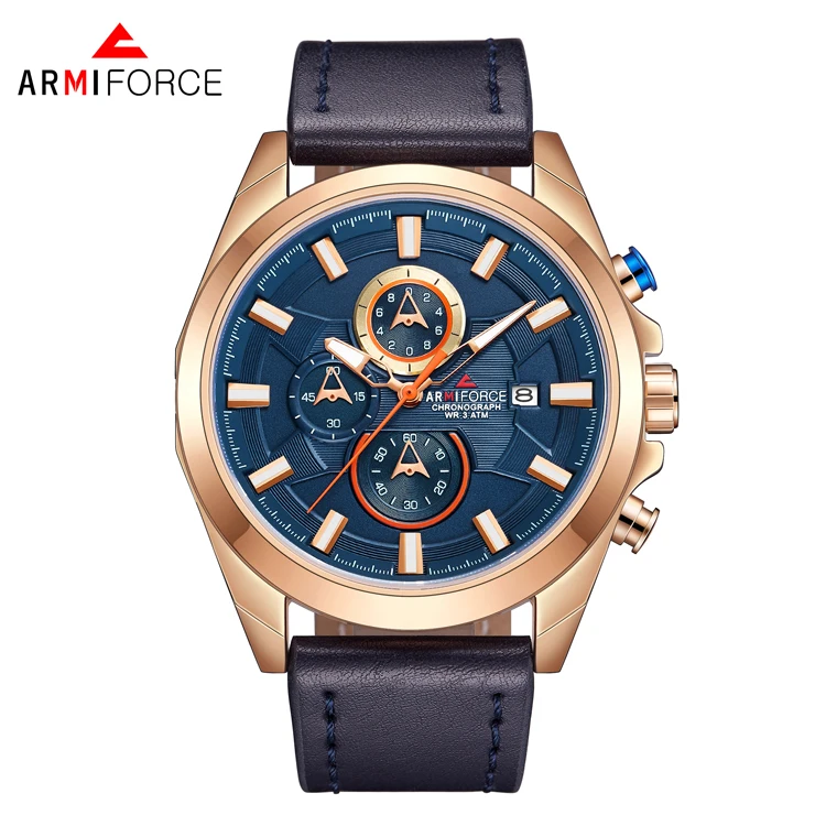 

ARMIFORCE 8006 Relogio Masculino Watch Men Military Quartz Watch Men's Watches Top Brand Luxury Leather Sports Wristwatch