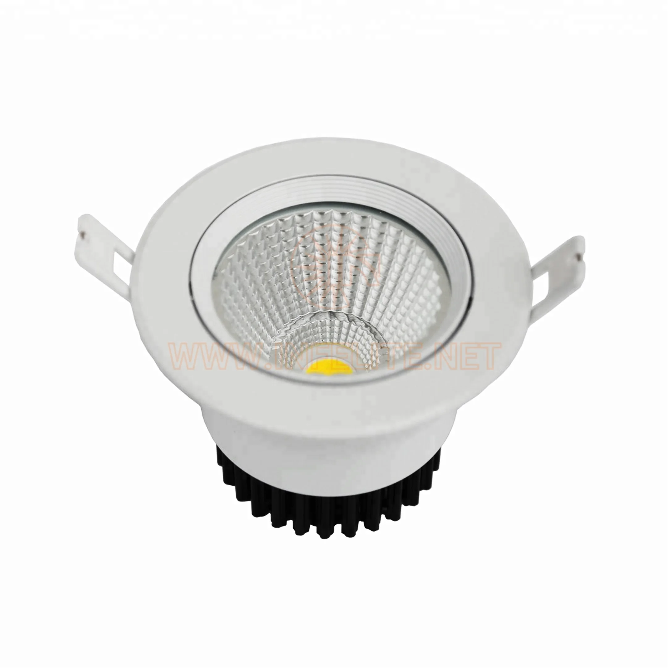 IN-DL104 Cold Forging Aluminum Radiator 5W 7W 10W 15W 20W 25W 30W Round Recessed COB LED Ceiling Downlight Down Lighting