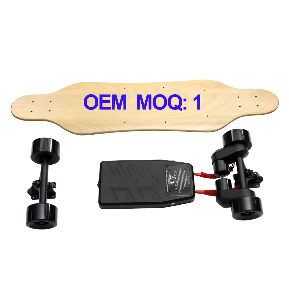 

Most Popular USA Warehouse Dual Belt And Hub Motor DIY OEM Electric Skateboard Kit, Red, black