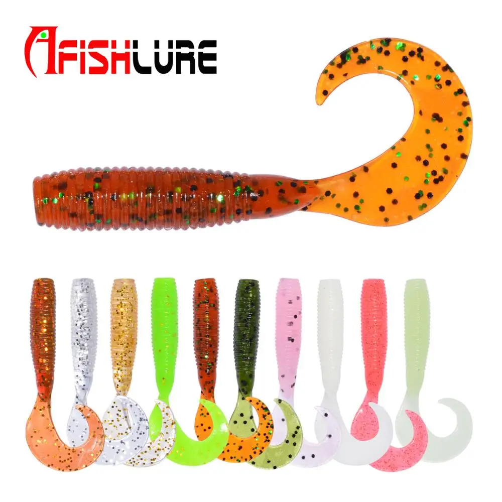 

Bionic Small artificial Worms 55mm 1.6g AR21 10pcs/bag Bulk Stock fish bait Worm Lures silicone lure, Multi or customized