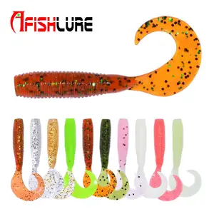 Bionic Small artificial Worms 55mm 1.6g AR21 10pcs/bag Bulk Stock fish bait Worm Lures silicone lure