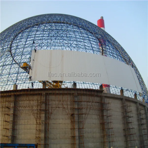 Steel Dome Coal Storage Space Frame Roof Structure