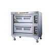 Stainless steel double deck gas cake and bread baking oven