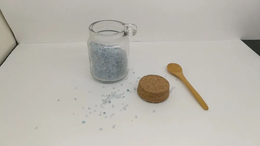 Bath Salt Glass Bottle 250ml Cosmetic Jar 8oz Glass Bottle With Wooden