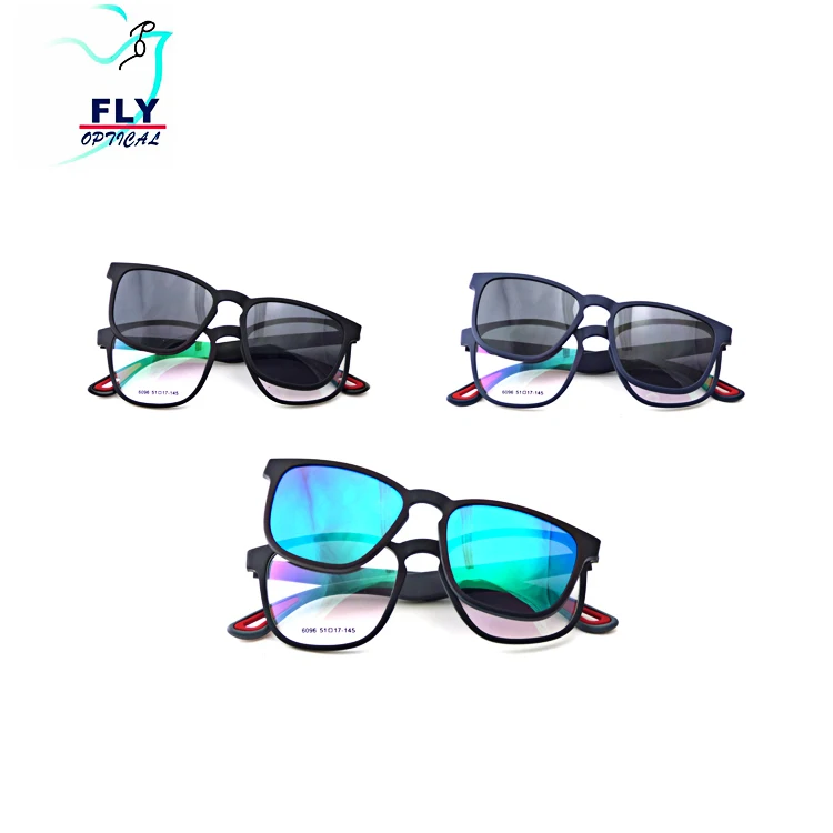 

Trendy fashion sun glasses polarized clip on sunglasses 2019