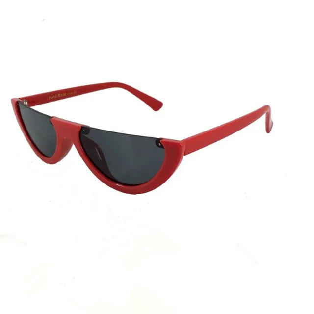 

Newest Fashion Women Retro Half-Frame Sun glasses Custom Logo Vintage Semi-Rimless Sunglasses