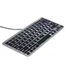LED 78 Keys LED backlit Illuminate Compact Slim keyboard