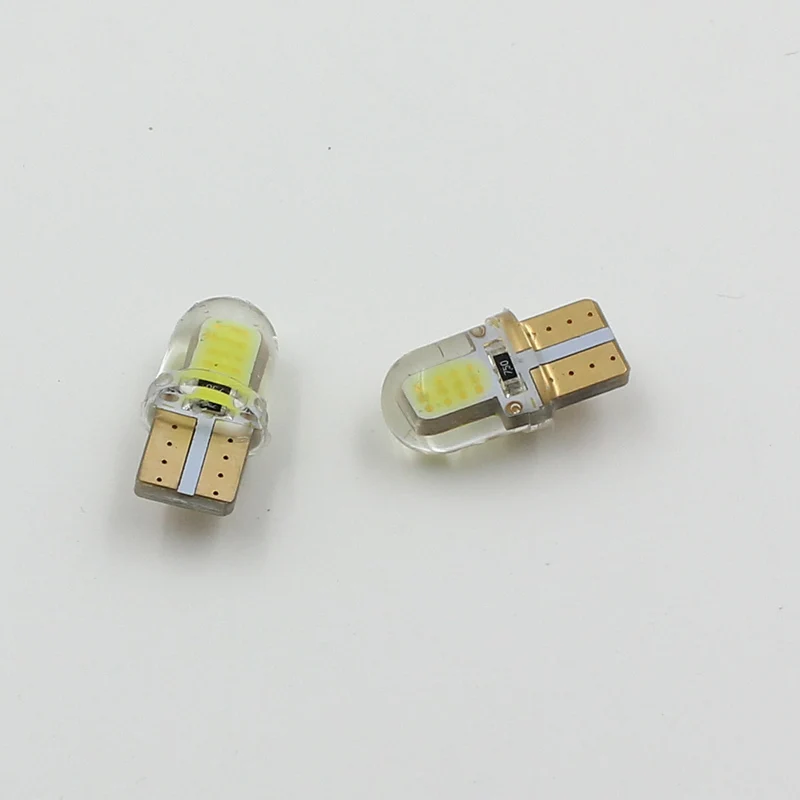 LED Car auto light t10 194 168 w5w cob interior bulb light lamp silicone waterproof 501 t10 w5w LED bulbs