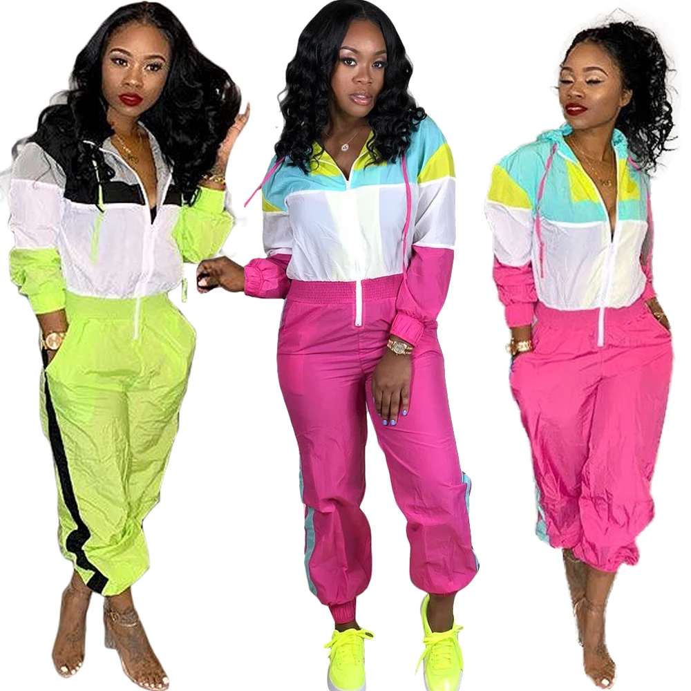 

SN3502 women fashion casual patch hooded jumpsuit mujer women 2019