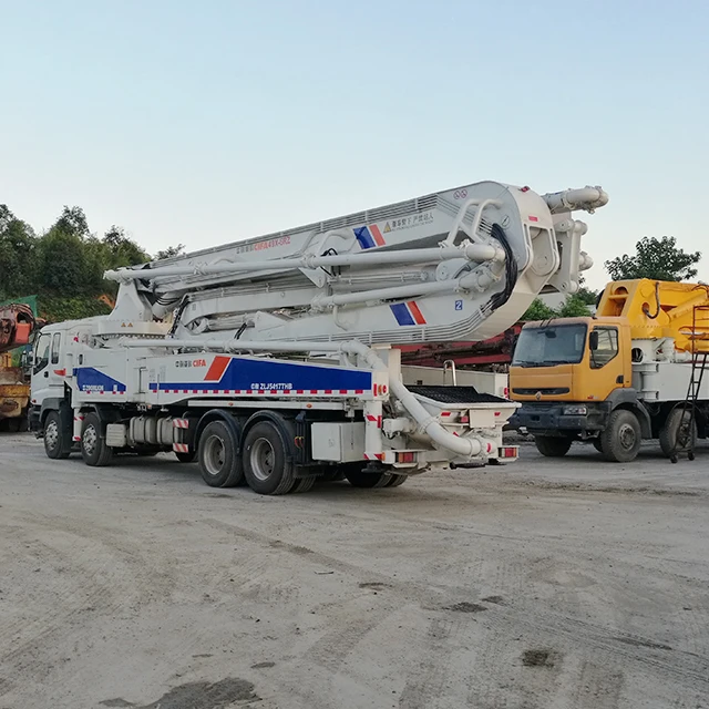 
2011 ZLJ5281THB125 37 49M 4 boom 48m used schwing concrete pump truck 