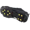 Climbing Snow & Ice Cleats Grips Anti-Slip Studded Traction Shoe Covers Spike 10-Stud Crampons Slip-on Stretch Footwear