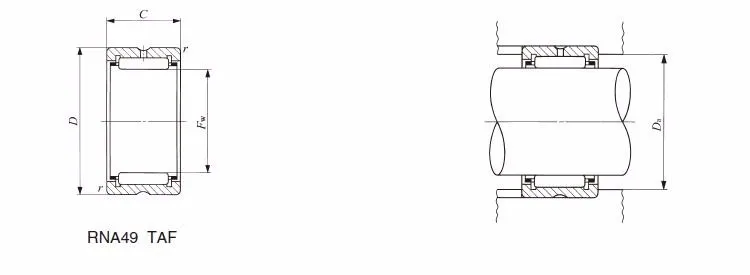RNA 499 RNA499 12X20X11 Rodamientos de rodillos de aguja para motores de CA 0