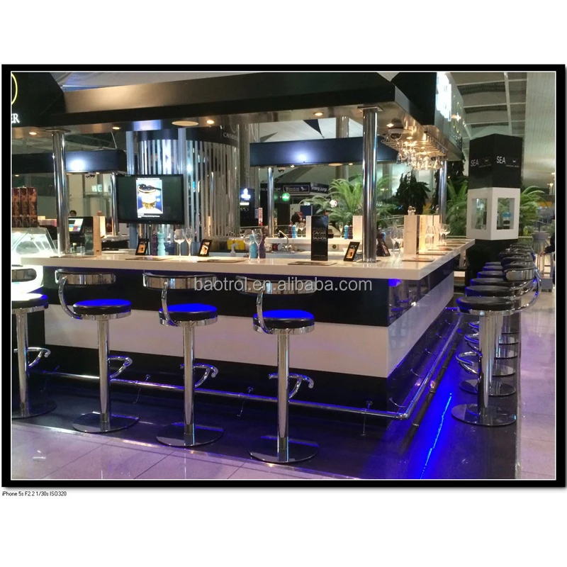 Popular Wet Bar Tops Or Black Quartz Bar Top Solid Surface Bar