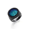 Fashion Jewelry Alloy Black DC Superhero Cosplay Best Jason Momoa Aquaman Ring For Men