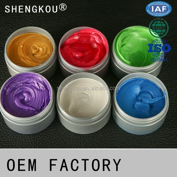 Professional Hair Gel Cream Hair Wax Mud With Colorful Styling