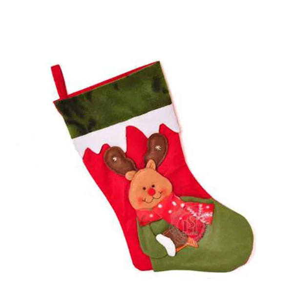 
Wholesale custom christmas santa sock decoration 