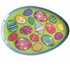 Easter egg shaped plastic melamine dinner plates