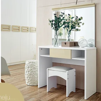 White Color High Gloss Mdf Bedroom Furniture Dressing Table And High Gloss Mdf Bedroom Furniture