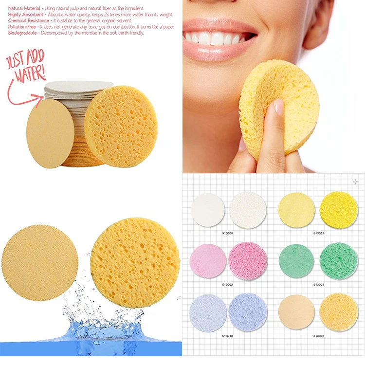 Expandable Facial Cleaning Compresses Cellulose Sponge Block Buy